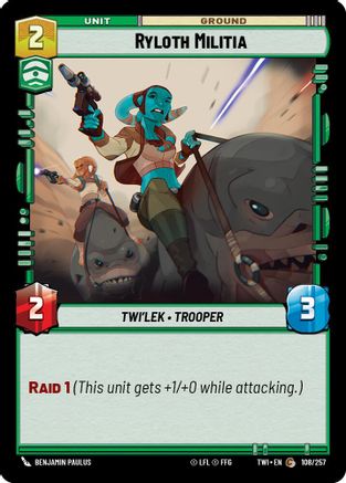 Ryloth Militia (108/257) [Twilight of the Republic] Foil