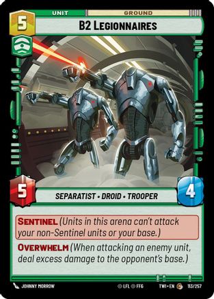 B2 Legionnaires (113/257) [Twilight of the Republic] Foil