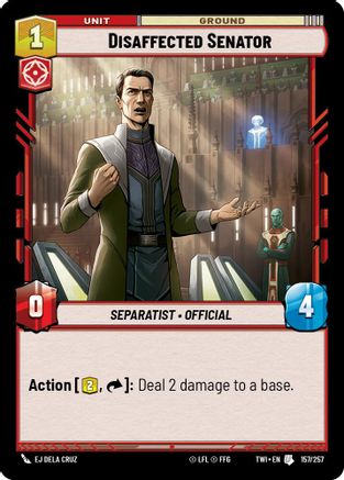 Disaffected Senator (157/257) [Twilight of the Republic] Foil