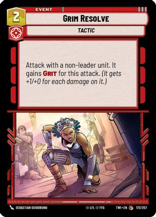 Grim Resolve (172/257) [Twilight of the Republic] Foil