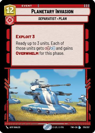 Planetary Invasion (178/257) [Twilight of the Republic] Foil