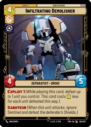 Infiltrating Demolisher (182/257) [Twilight of the Republic] Foil