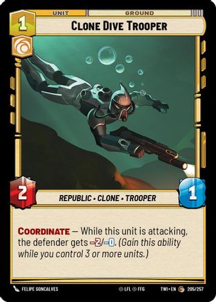 Clone Dive Trooper (205/257) [Twilight of the Republic] Foil