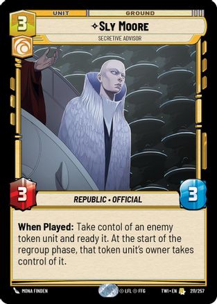 Sly Moore - Secretive Advisor (211/257) [Twilight of the Republic] Foil