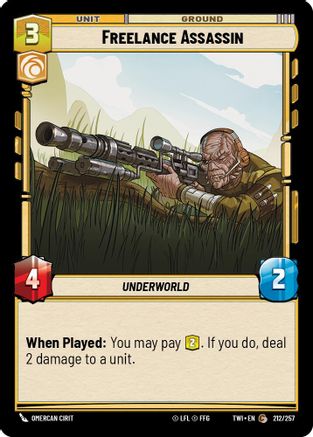 Freelance Assassin (212/257) [Twilight of the Republic] Foil
