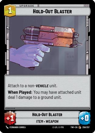 Hold-Out Blaster (256/257) [Twilight of the Republic] Foil