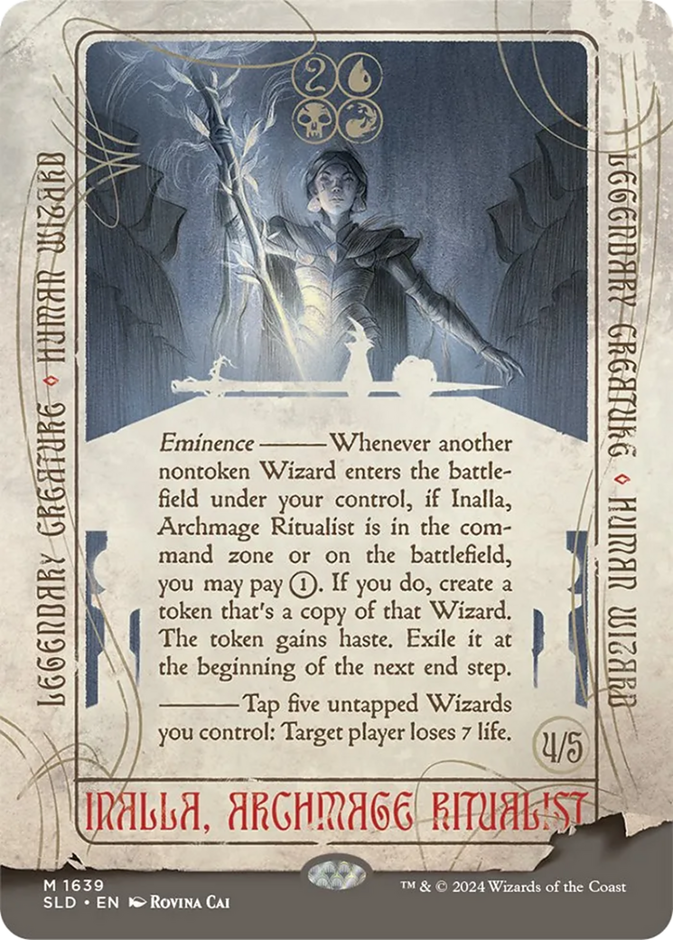 Inalla, Archmage Ritualist (SLD-1639) (Borderless) [Secret Lair Drop]