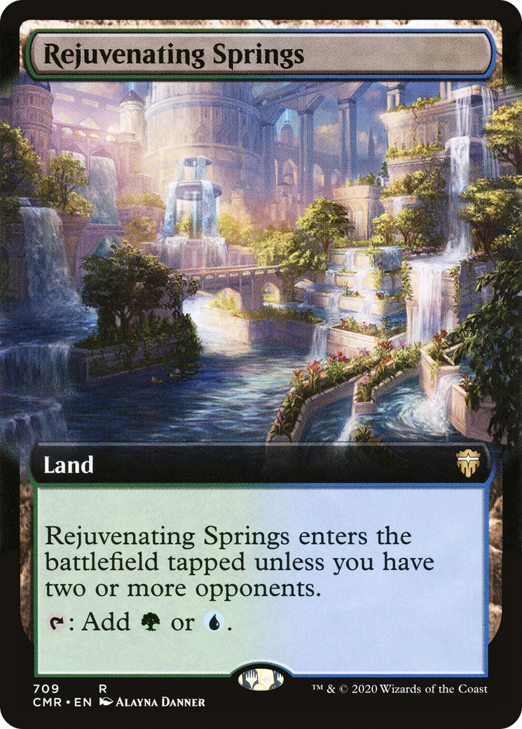 Rejuvenating Springs (CMR-709) [Commander Legends]: (Extended Art) Foil
