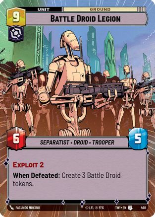 Battle Droid Escort (Hyperspace) (05/10) [Twilight of the Republic Weekly Play Promos]