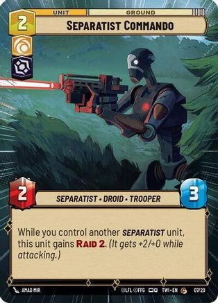 Separatist Commando (Hyperspace) (07/20) [Twilight of the Republic Weekly Play Promos]