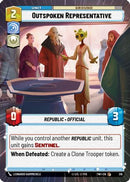 Outspoken Representative (Hyperspace) (316) [Twilight of the Republic] Foil