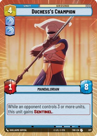 Duchess's Champion (Hyperspace) (327) [Twilight of the Republic] Foil