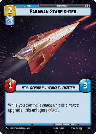 Padawan Starfighter (Hyperspace) (331) [Twilight of the Republic] Foil