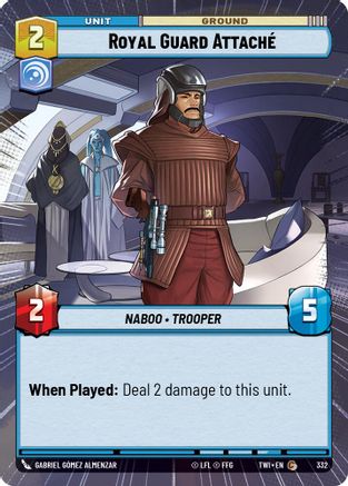 Royal Guard Attache (Hyperspace) (332) [Twilight of the Republic] Foil