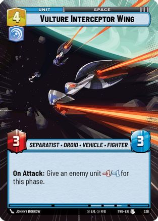 Vulture Interceptor Wing (Hyperspace) (336) [Twilight of the Republic] Foil