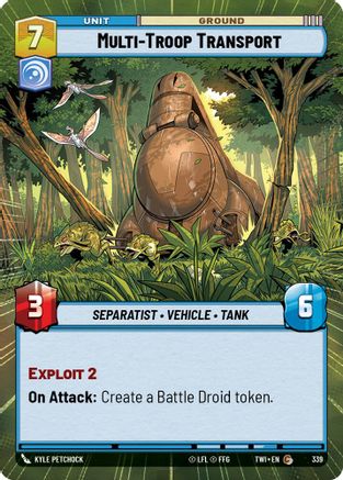 Multi-Troop Transport (Hyperspace) (339) [Twilight of the Republic] Foil