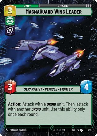 MagnaGuard Wing Leader (Hyperspace) (355) [Twilight of the Republic] Foil