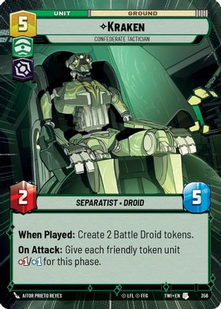 Kraken - Confederate Tactician (Hyperspace) (356) [Twilight of the Republic] Foil