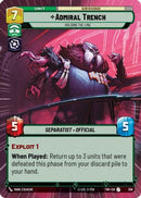 Admiral Trench - Holding the Line (Hyperspace) (358) [Twilight of the Republic] Foil