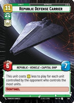 Republic Defense Carrier (Hyperspace) (369) [Twilight of the Republic] Foil