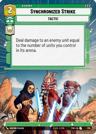 Synchronized Strike (Hyperspace) (370) [Twilight of the Republic] Foil