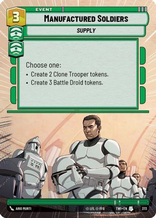 Manufactured Soldiers (Hyperspace) (373) [Twilight of the Republic] Foil