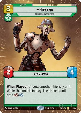 Huyang - Enduring Instructor (Hyperspace) (380) [Twilight of the Republic] Foil