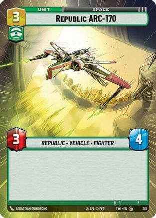 Republic ARC-170 (Hyperspace) (381) [Twilight of the Republic] Foil