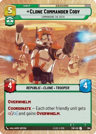 Clone Commander Cody - Commanding the 212th (Hyperspace) (384) [Twilight of the Republic] Foil