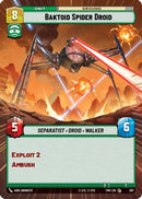 Baktoid Spider Droid (Hyperspace) (387) [Twilight of the Republic] Foil