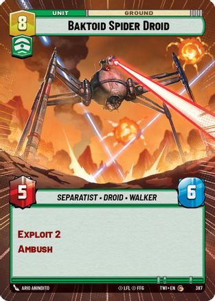 Baktoid Spider Droid (Hyperspace) (387) [Twilight of the Republic] Foil