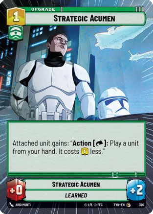 Strategic Acumen (Hyperspace) (390) [Twilight of the Republic] Foil