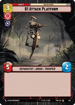 B1 Attack Platform (Hyperspace) (401) [Twilight of the Republic] Foil