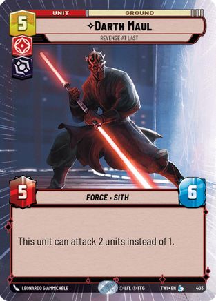 Darth Maul - Revenge At Last (Hyperspace) (403) [Twilight of the Republic] Foil