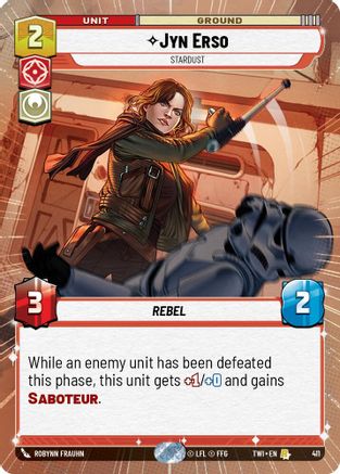 Jyn Erso - Stardust (Hyperspace) (411) [Twilight of the Republic] Foil