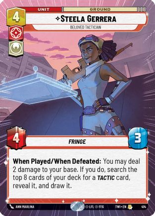 Steela Gerrera - Beloved Tactician (Hyperspace) (414) [Twilight of the Republic] Foil