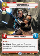 Saw Gerrera - Resistance is Not Terrorism (Hyperspace) (417) [Twilight of the Republic] Foil