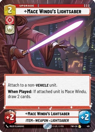 Mace Windu's Lightsaber (Hyperspace) (419) [Twilight of the Republic] Foil