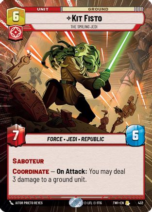 Kit Fisto - The Smiling Jedi (Hyperspace) (432) [Twilight of the Republic] Foil