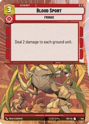 Blood Sport (Hyperspace) (440) [Twilight of the Republic] Foil