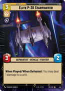 Elite P-38 Starfighter (Hyperspace) (446) [Twilight of the Republic] Foil