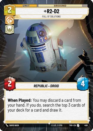 R2-D2 - Full of Solutions (Hyperspace) (458) [Twilight of the Republic] Foil