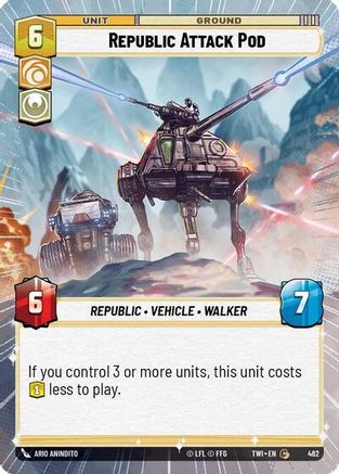 Republic Attack Pod (Hyperspace) (462) [Twilight of the Republic] Foil
