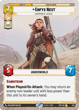 Enfys Nest - Champion of Justice (Hyperspace) (463) [Twilight of the Republic] Foil