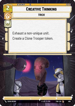 Creative Thinking (Hyperspace) (465) [Twilight of the Republic] Foil