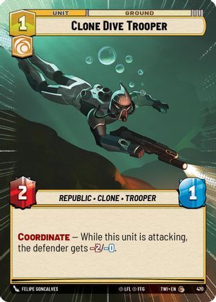 Clone Dive Trooper (Hyperspace) (470) [Twilight of the Republic] Foil