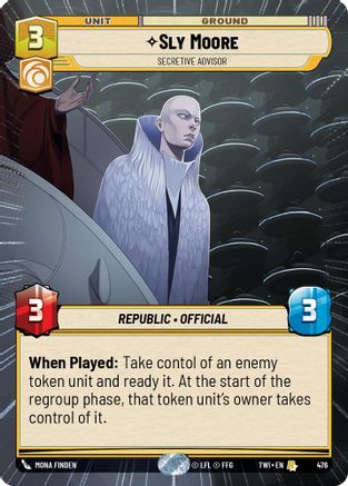 Sly Moore - Secretive Advisor (Hyperspace) (476) [Twilight of the Republic] Foil