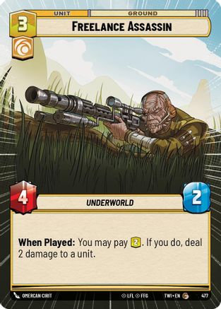 Freelance Assassin (Hyperspace) (477) [Twilight of the Republic] Foil