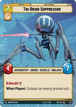Tri-Droid Suppressor (Hyperspace) (482) [Twilight of the Republic] Foil