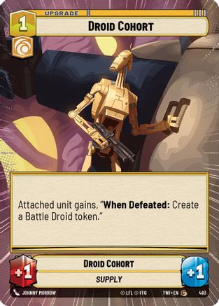 Droid Cohort (Hyperspace) (483) [Twilight of the Republic] Foil
